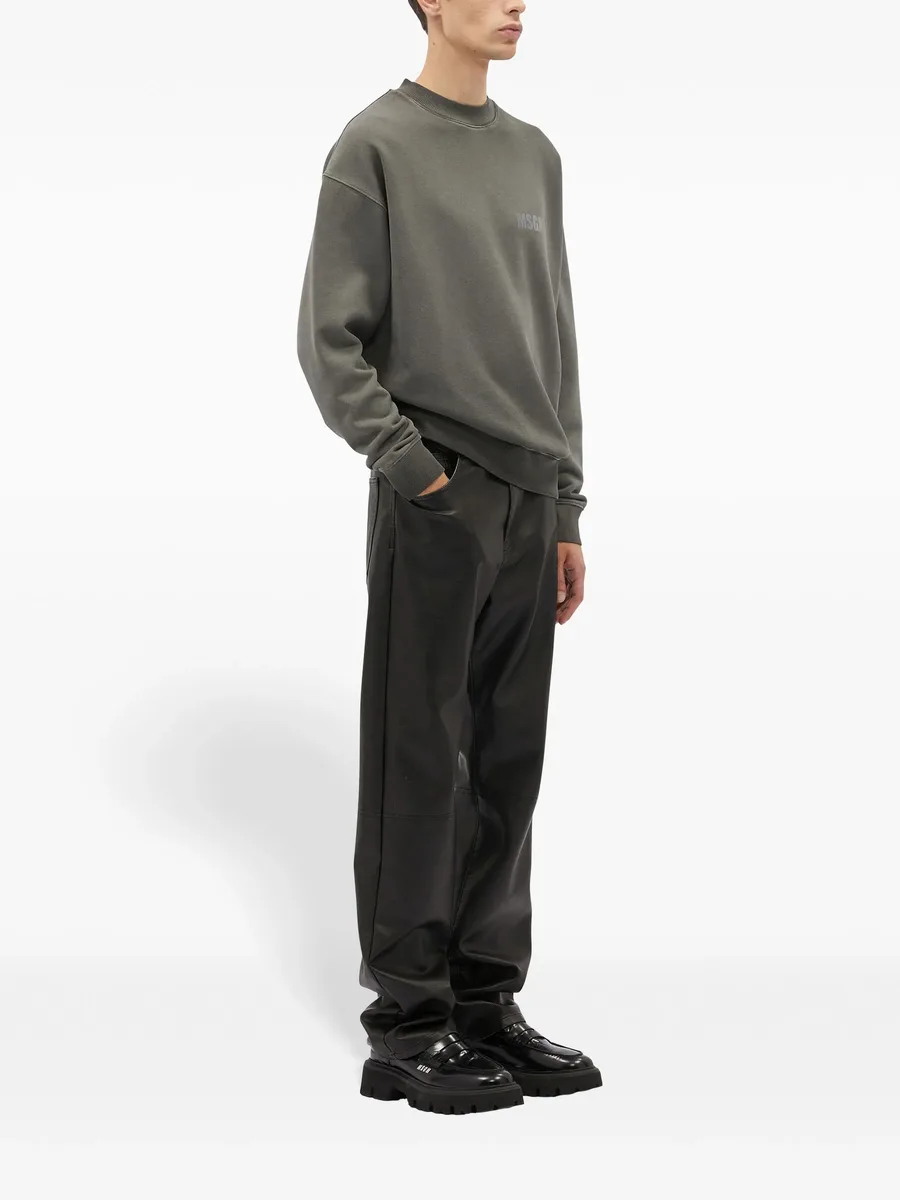 logo-print cotton sweatshirt 4