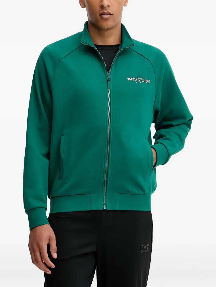 zip-up mock-neck sweater 1