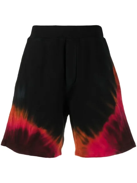 tie-dye track shorts