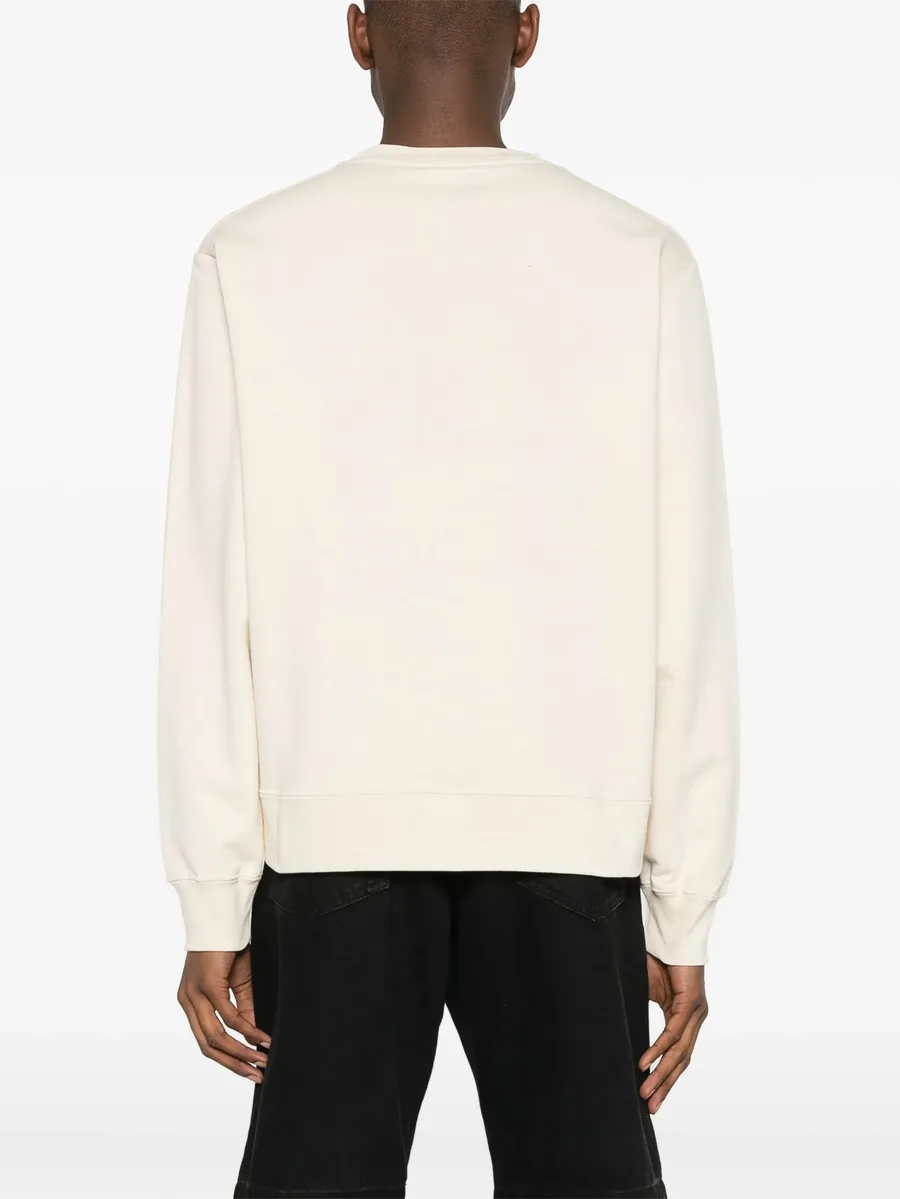 logo-embroidered cotton sweatshirt 7