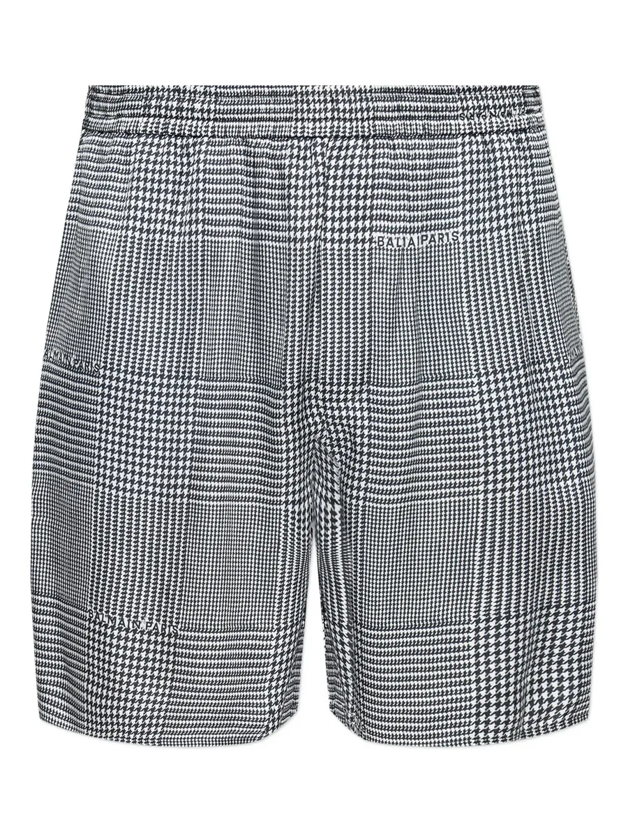 houndstooth elasticated shorts 2