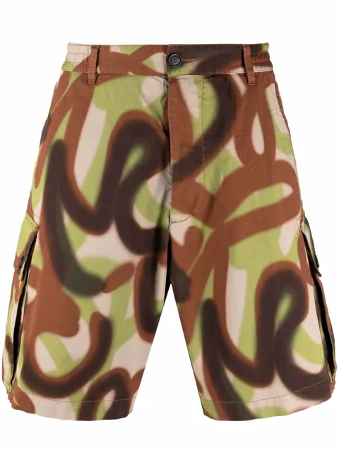 spray-paint cargo shorts