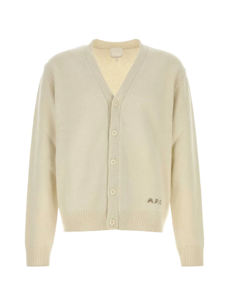 Kevin logo-embroidered cardigan 1
