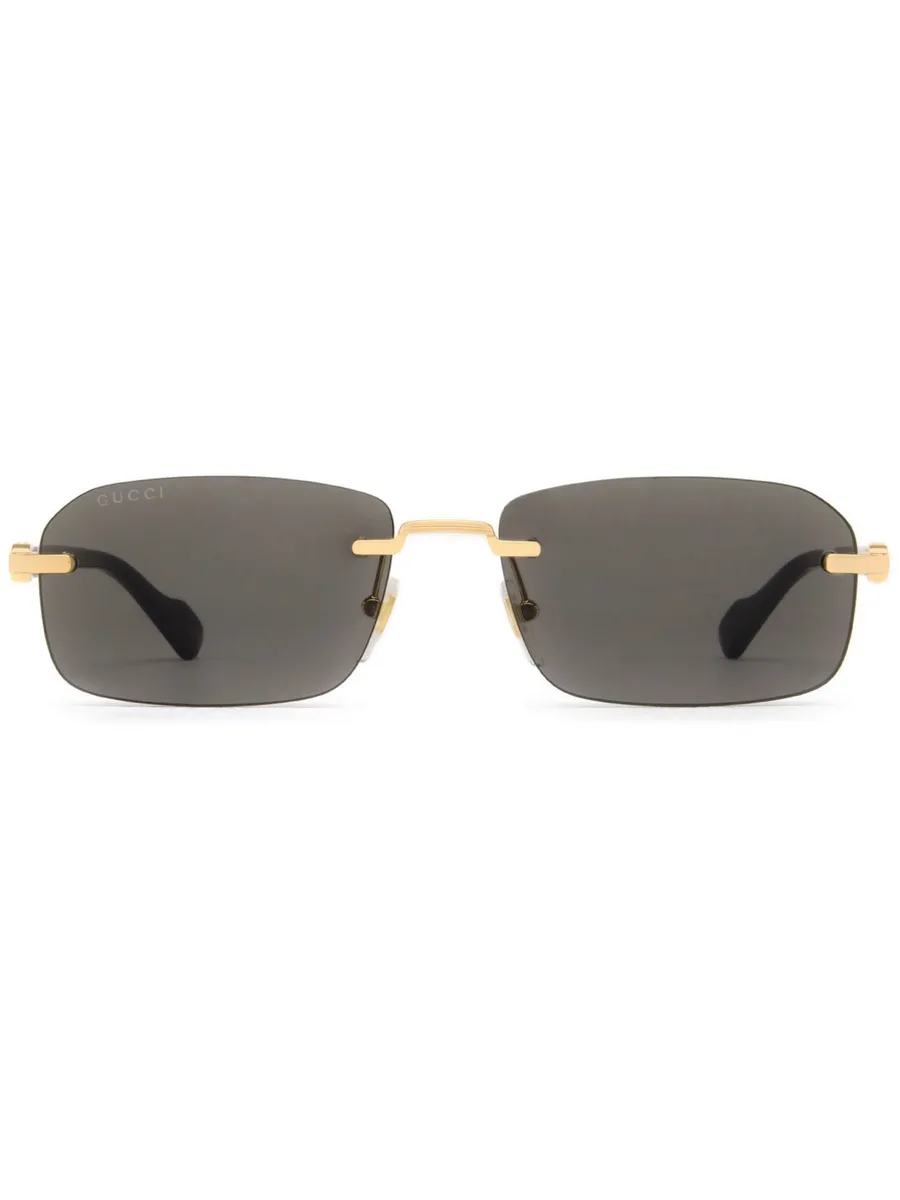 rimless rectangle-frame sunglasses 2