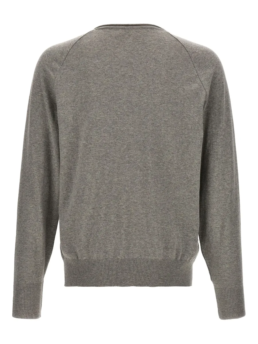 V-neck raglan-sleeve sweater 4