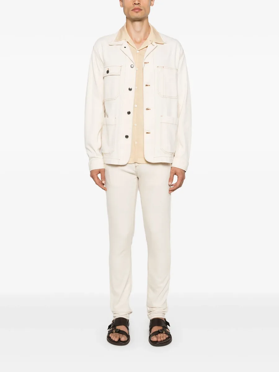 polo-collar cardigan 3