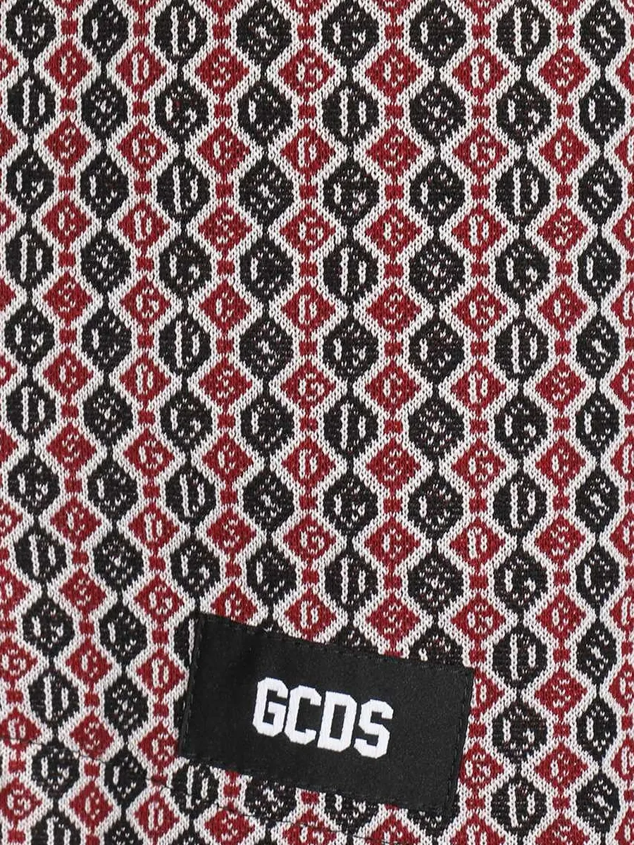 geometric-pattern drawstring shorts 6
