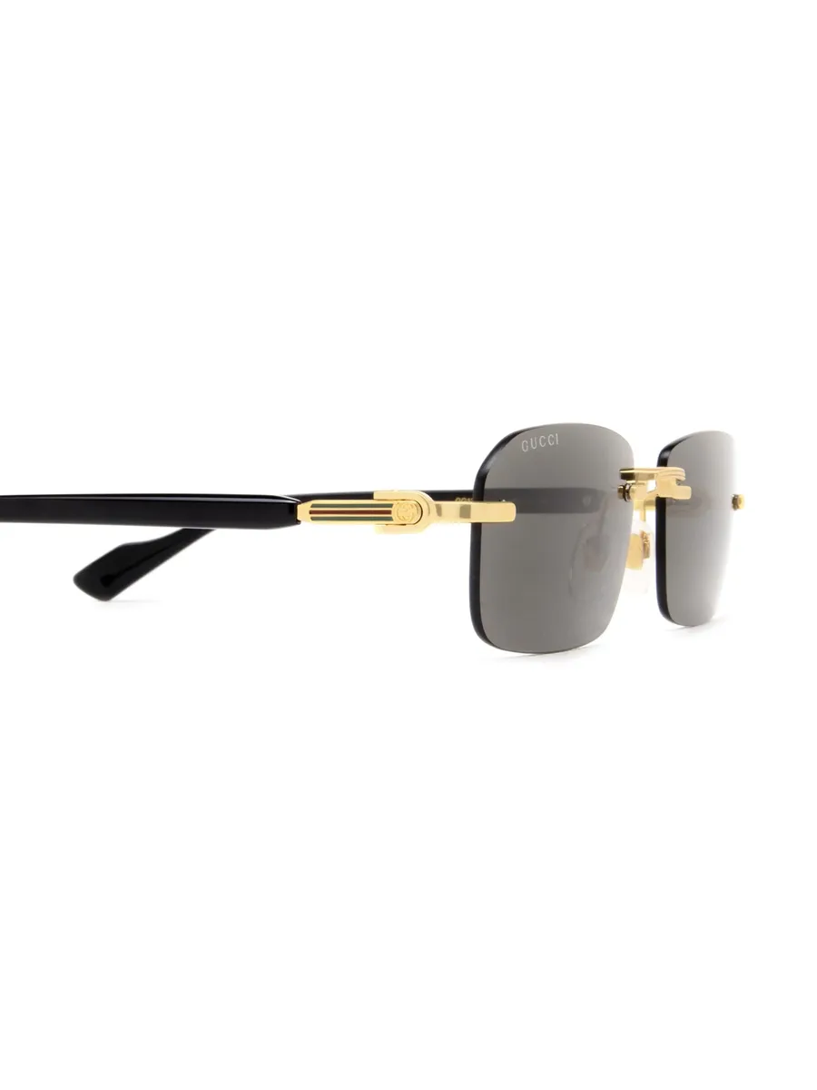 rimless rectangle-frame sunglasses 5