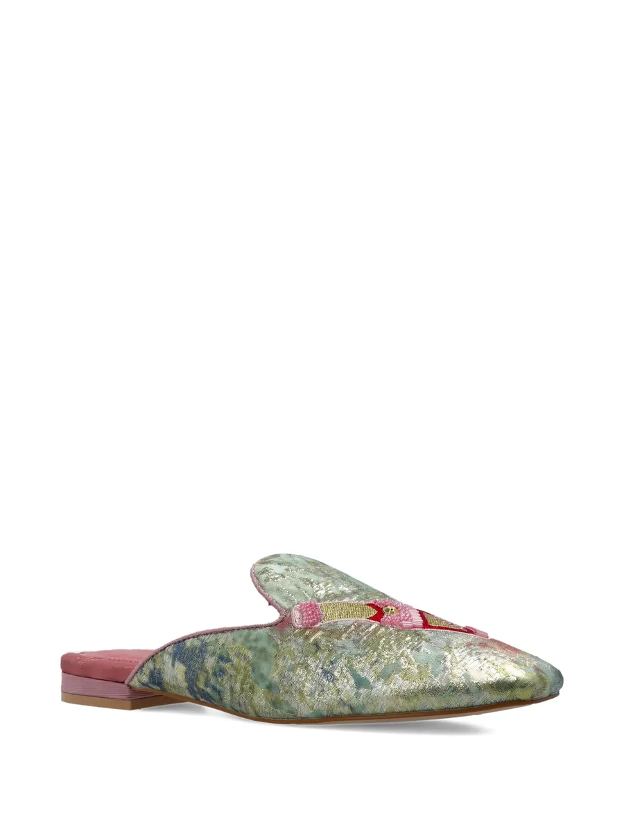 embroidered flat mules 4