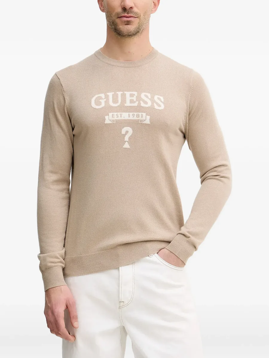 logo knitted sweater 1