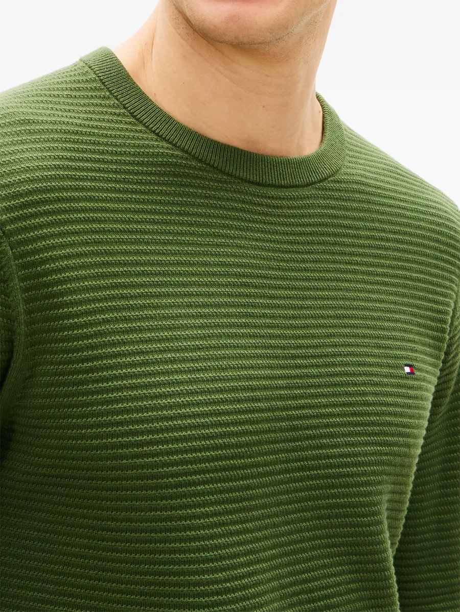 textured crewneck jumper 10