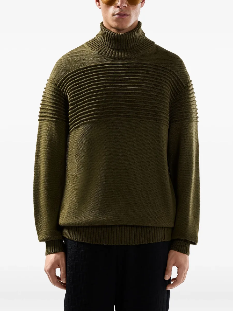 ribbed roll-neck sweater 6