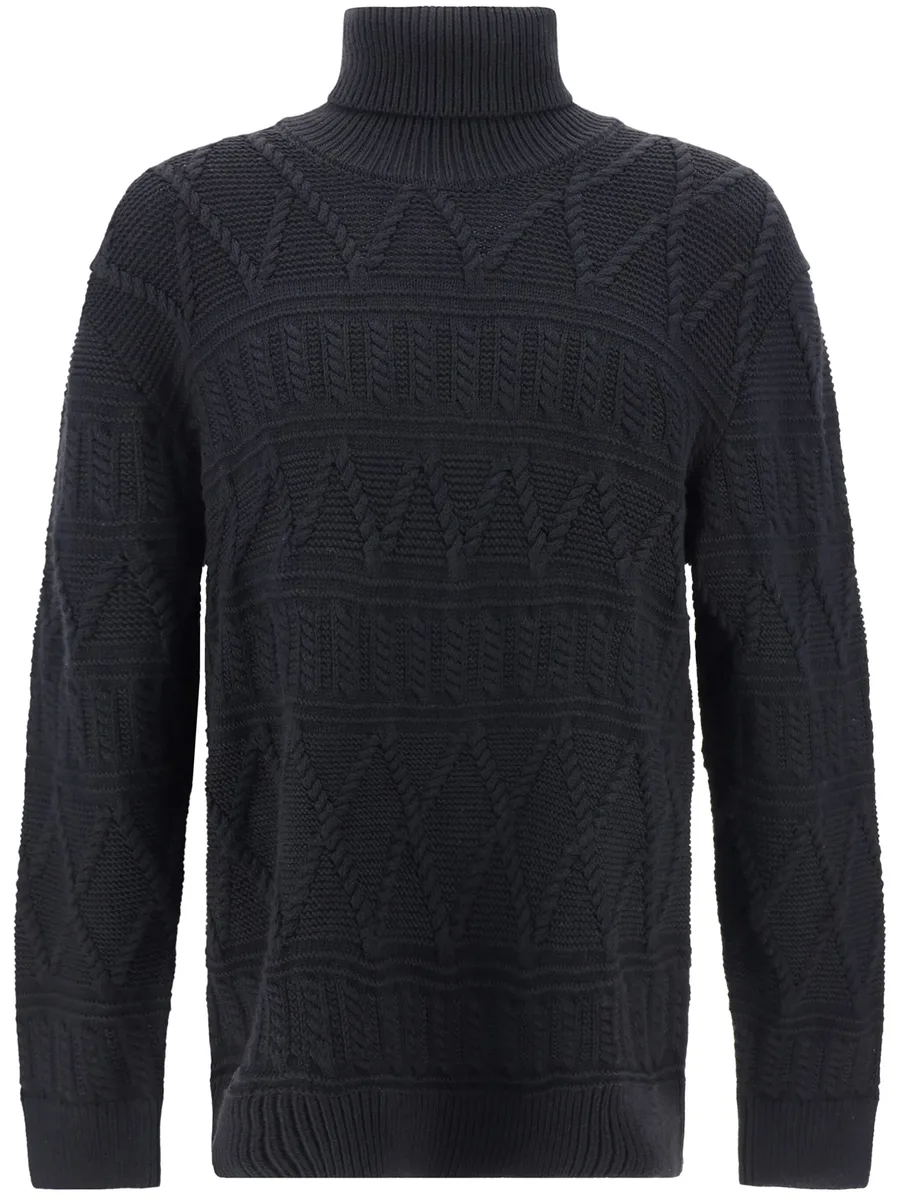 cable-knit jumper 1