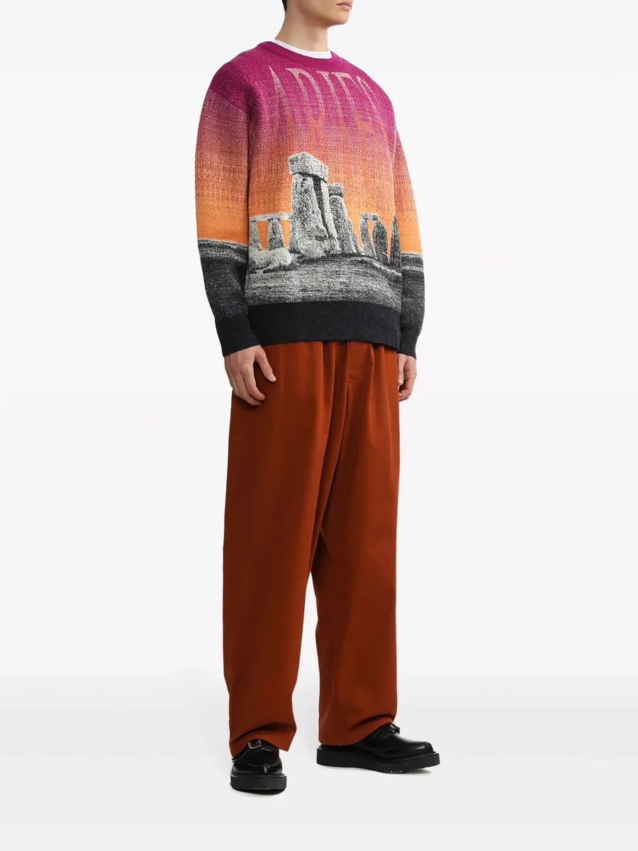 Henge illustration-print jumper 4