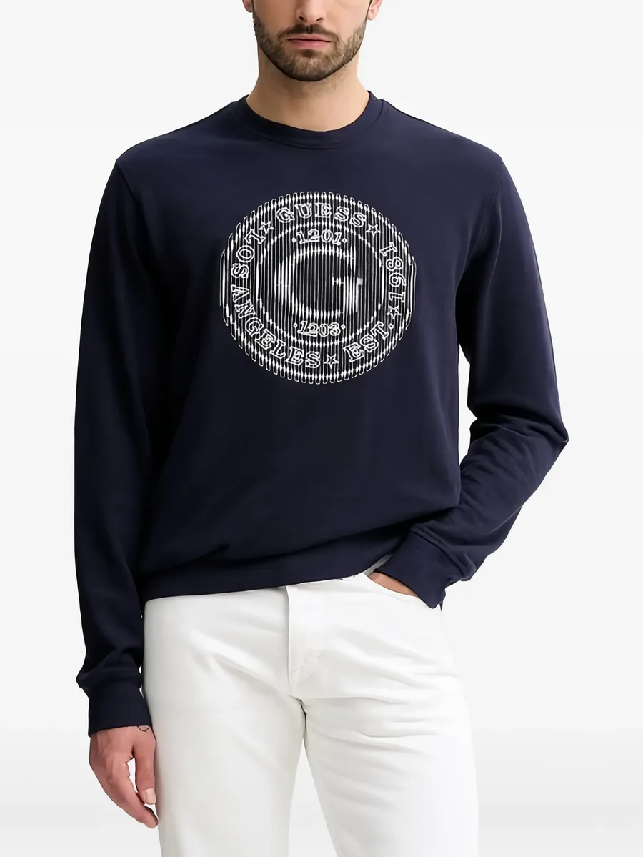 graphic round-neck sweatshirt 1