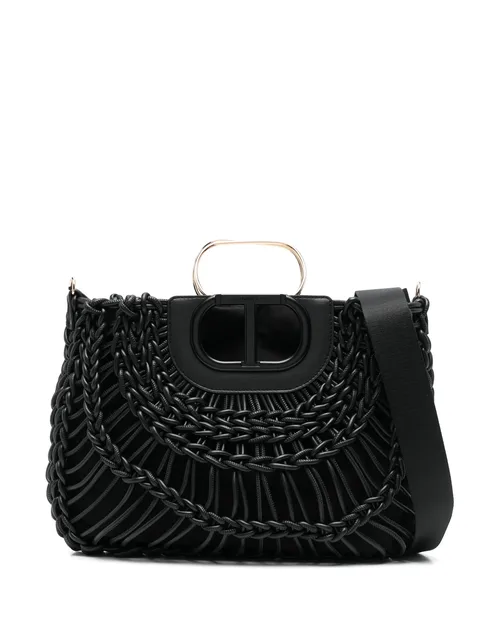 Lila braided tote bag