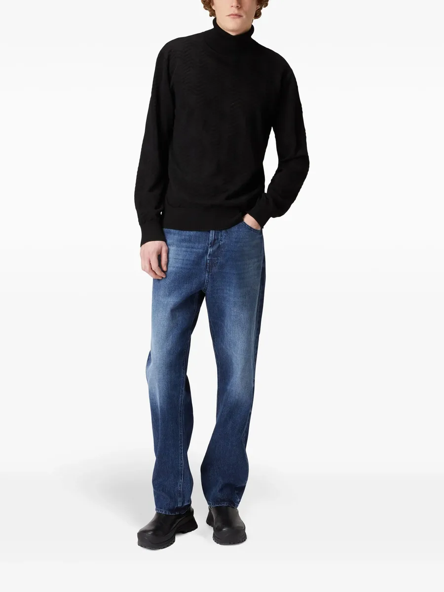 chevron roll-neck jumper 4