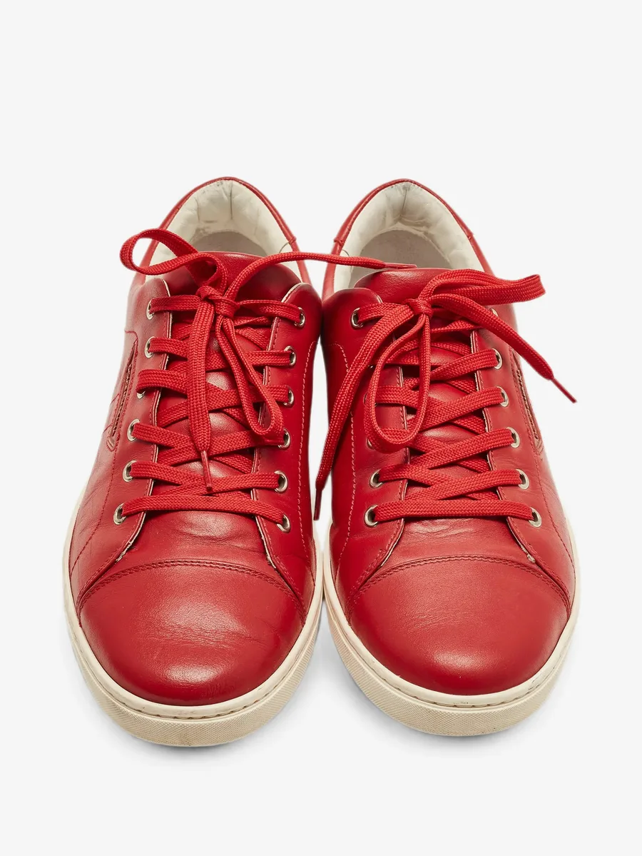 leather low-top sneakers 3