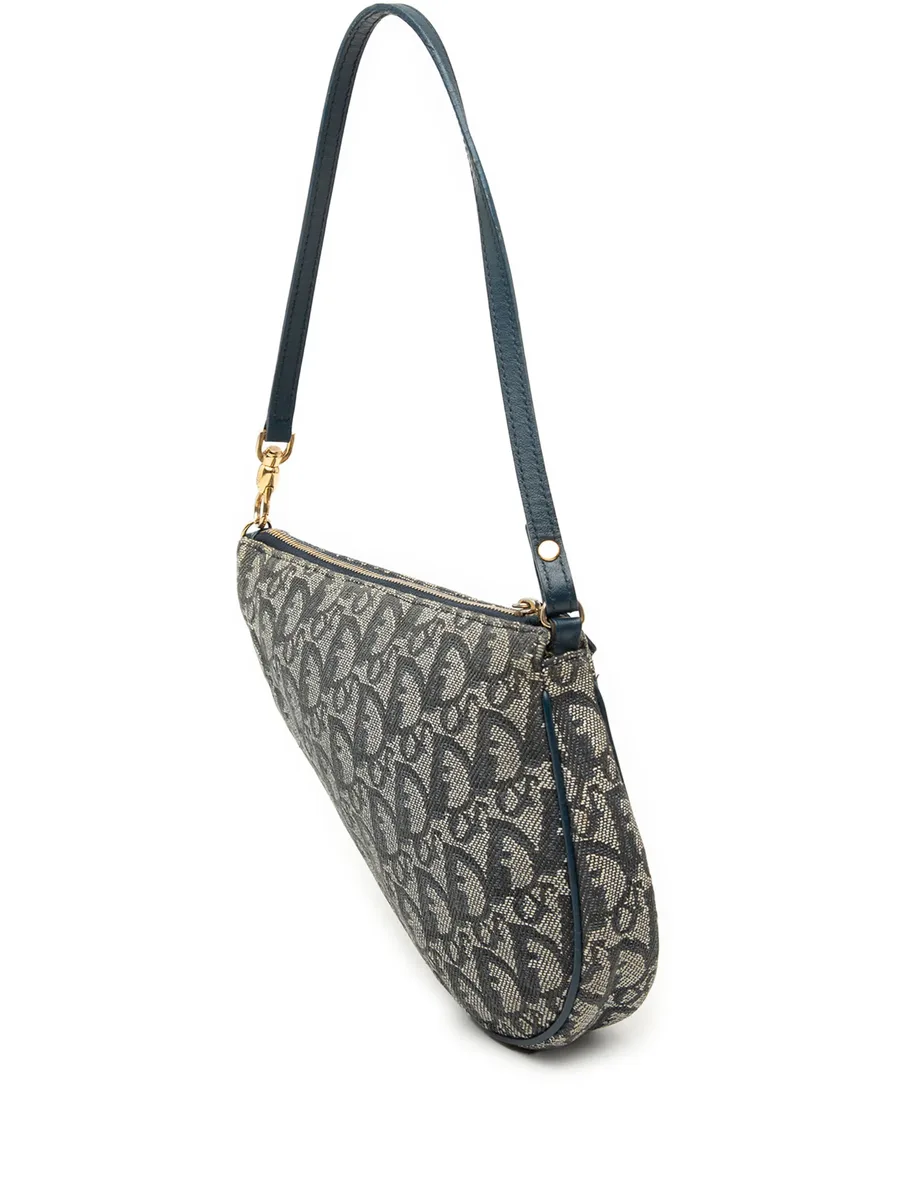 сумка на плечо Mini Diorissimo Canvas Saddle Pochette (2001 год) 5
