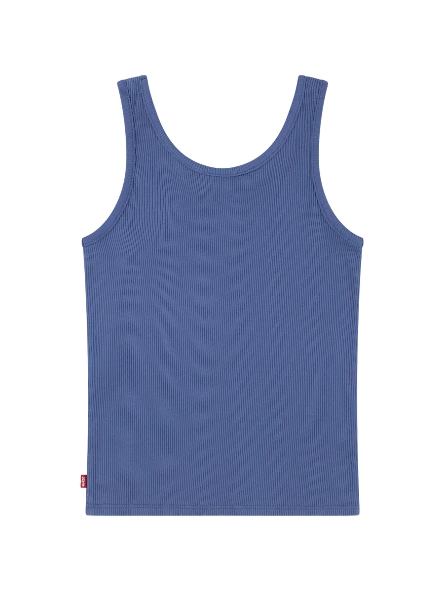 ribbed-knit logo-patch tank top 2