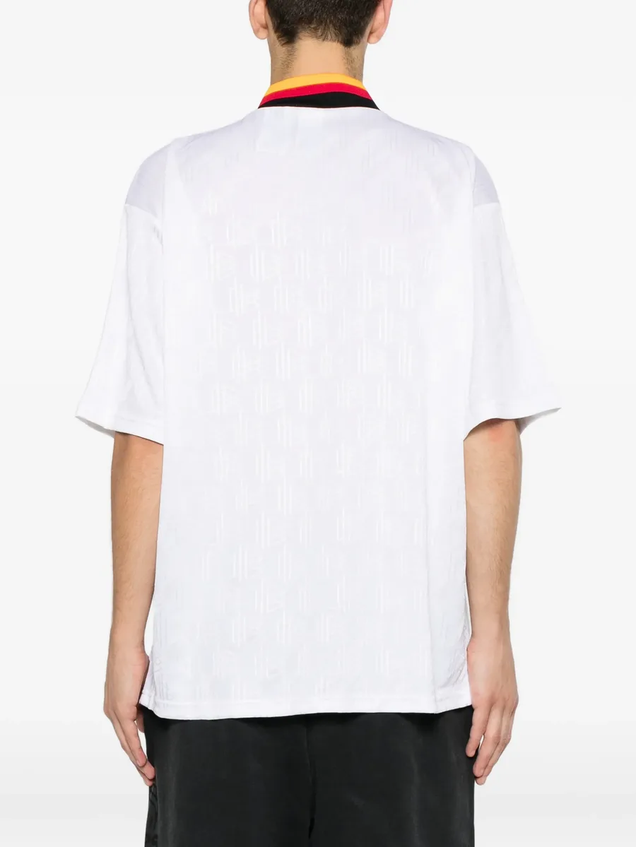diamond-print V-neck T-shirt 7