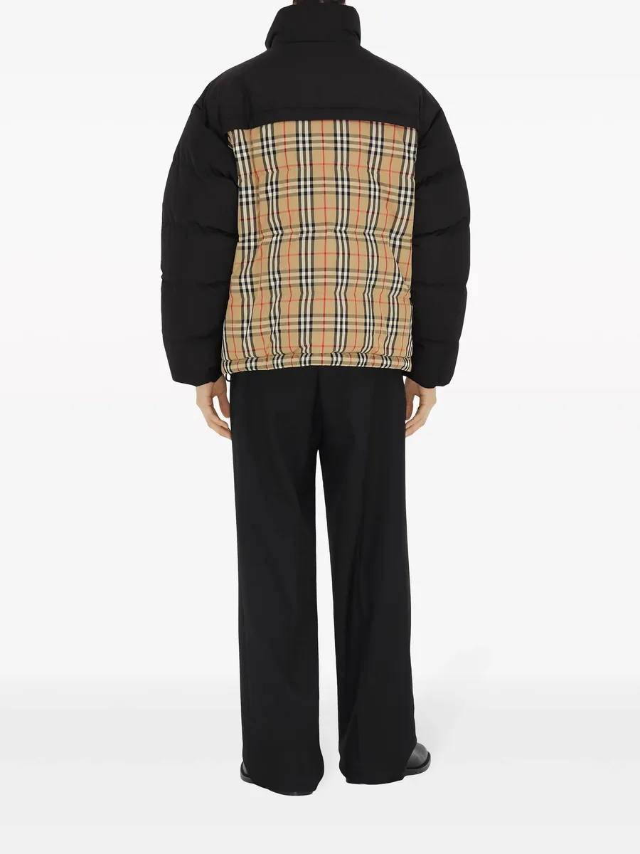 двусторонний пуховик в клетку Vintage Check 7