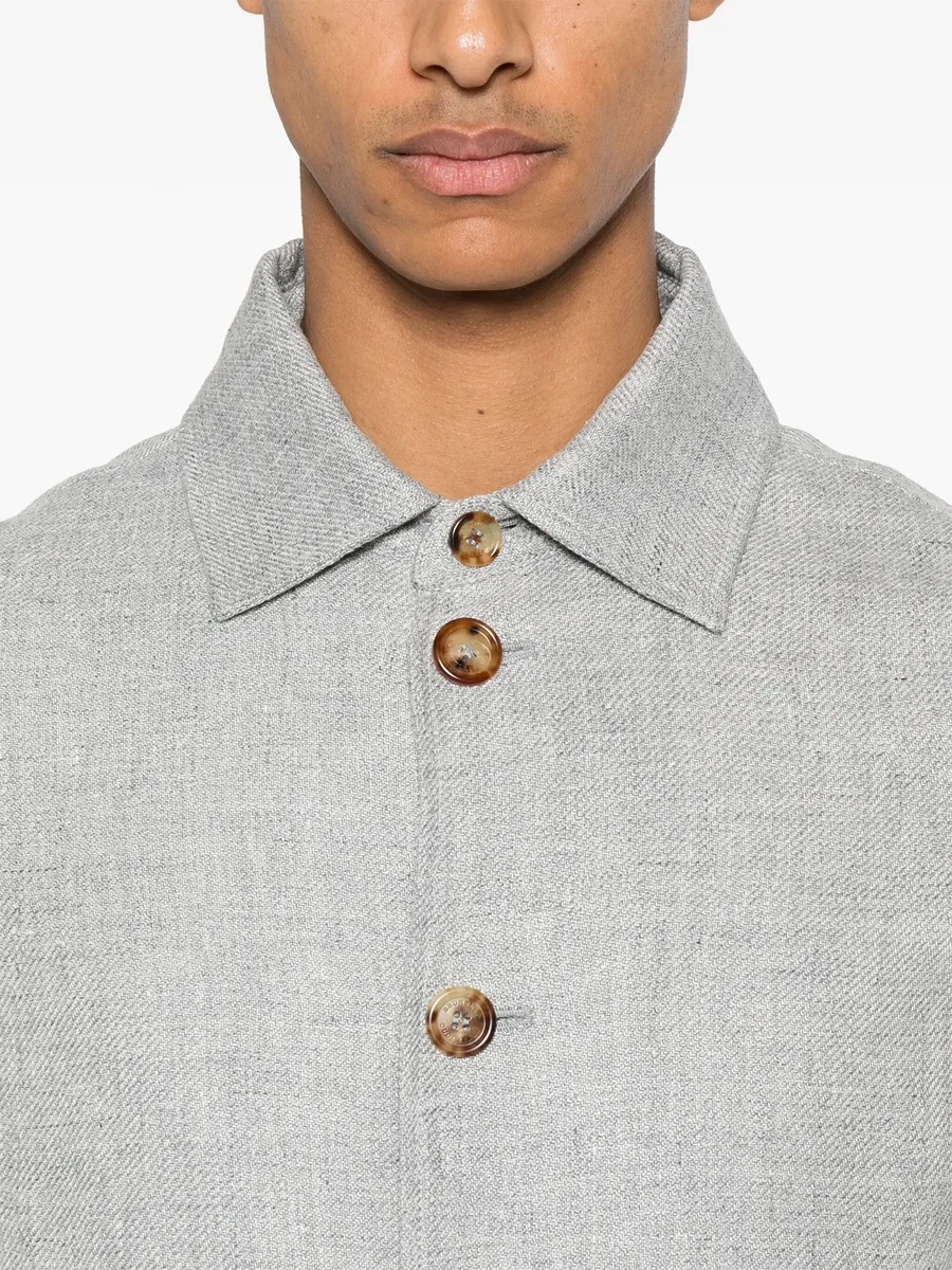 mélange-effect bomber jacket 10