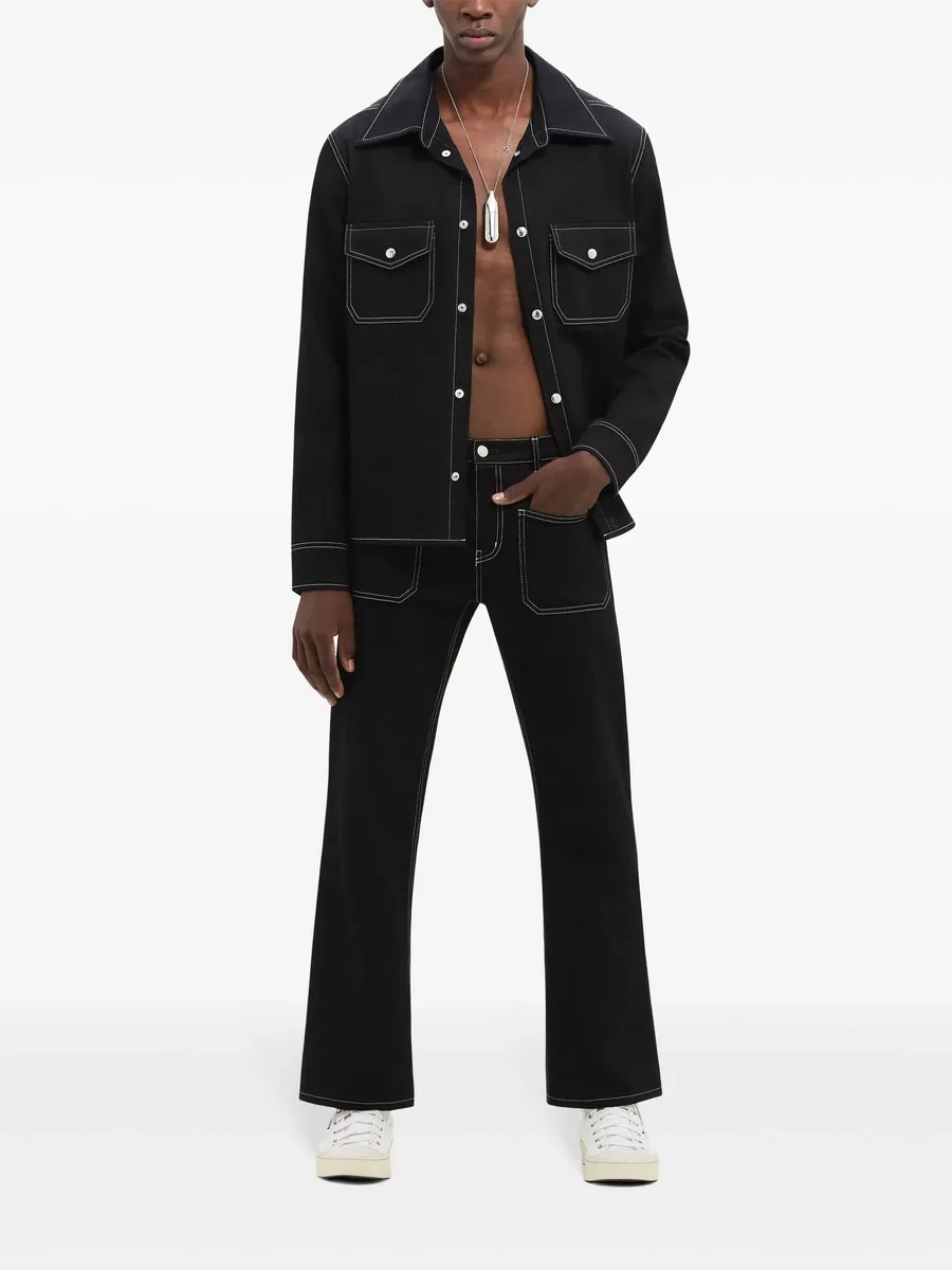 джинсы bootcut с заниженной талией 3