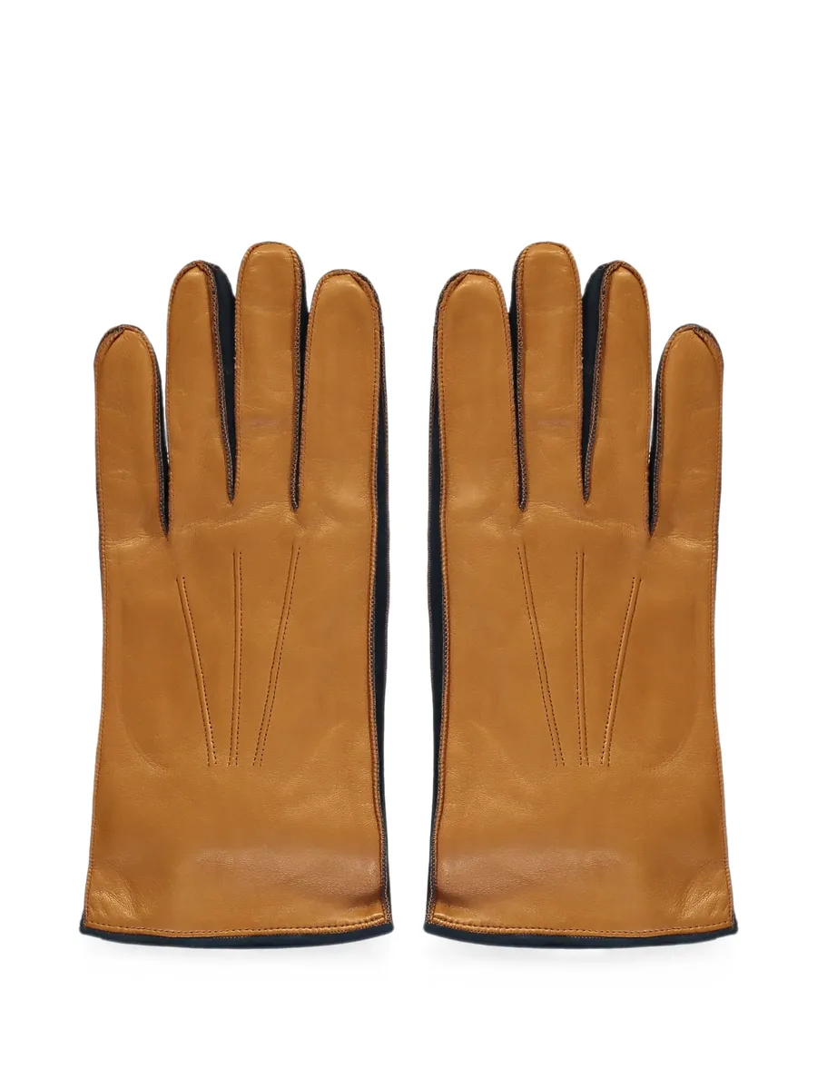 topstitched leather gloves 1