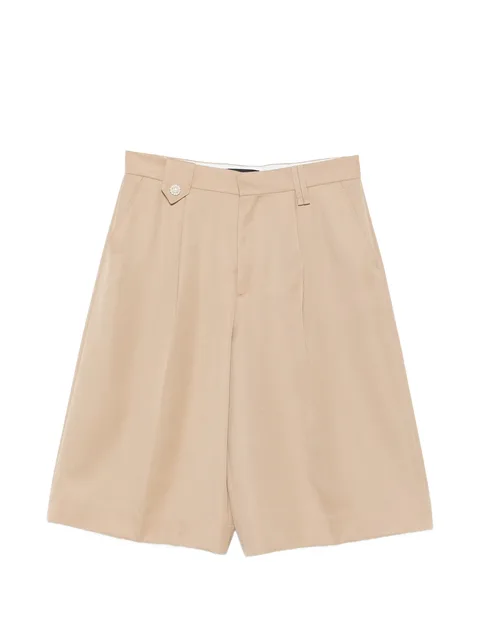 faux pearl-detail shorts