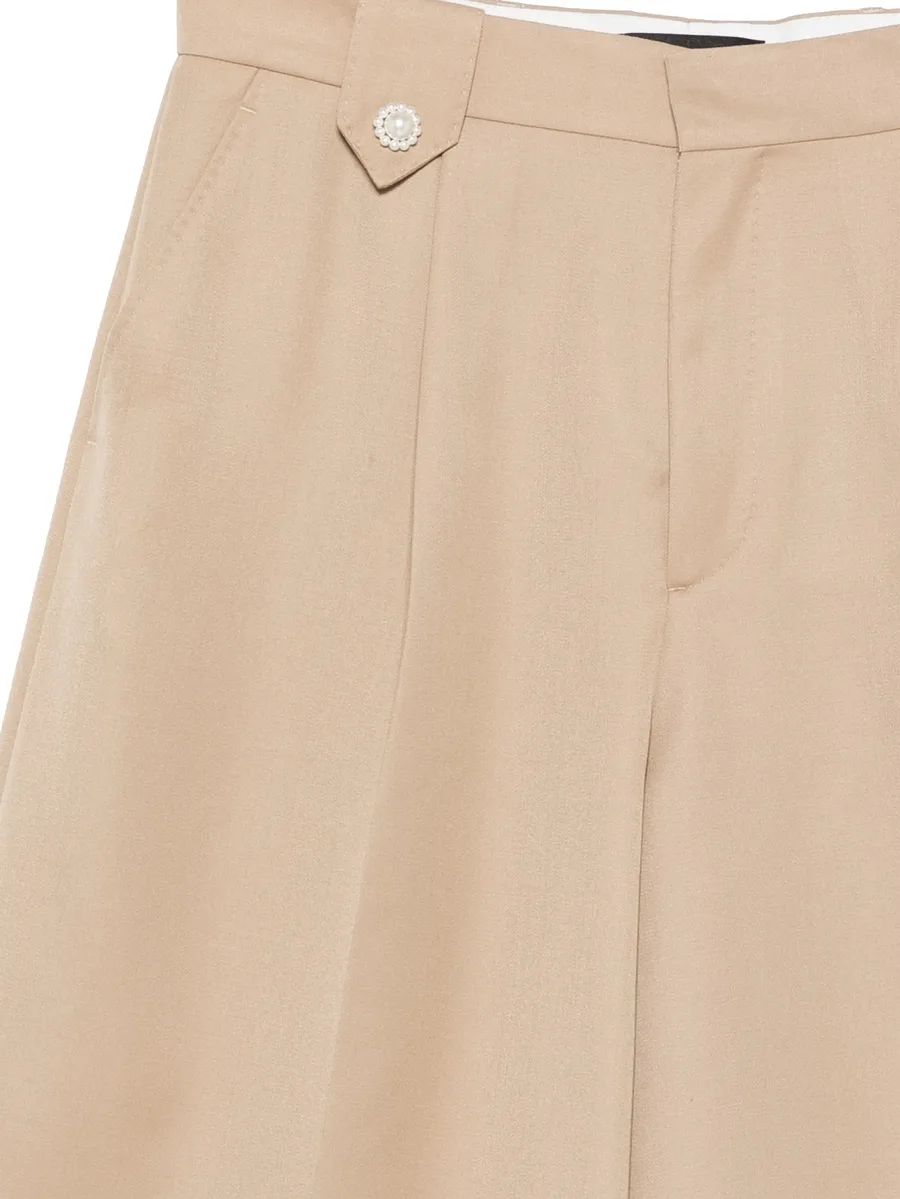 faux pearl-detail shorts 6