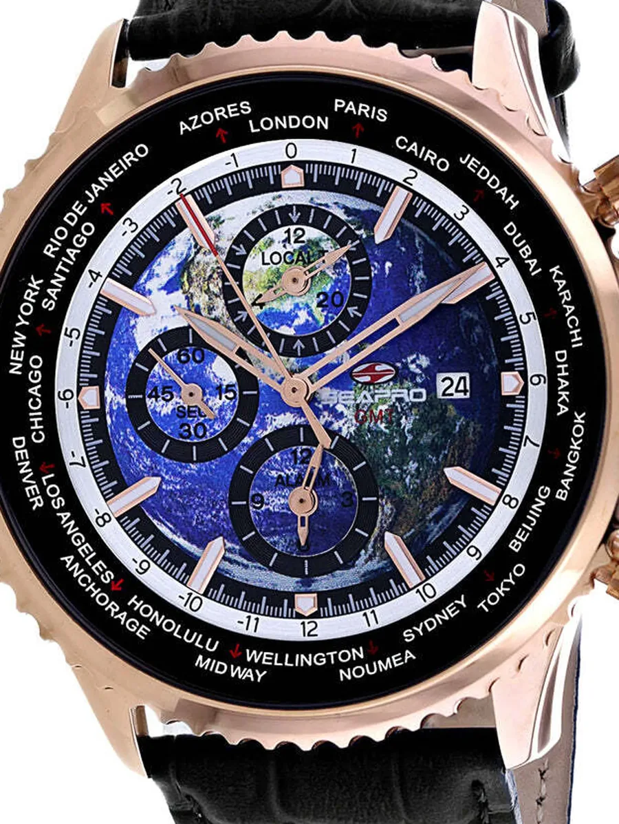 наручные часы Meridian World Timer GMT 47 мм 3