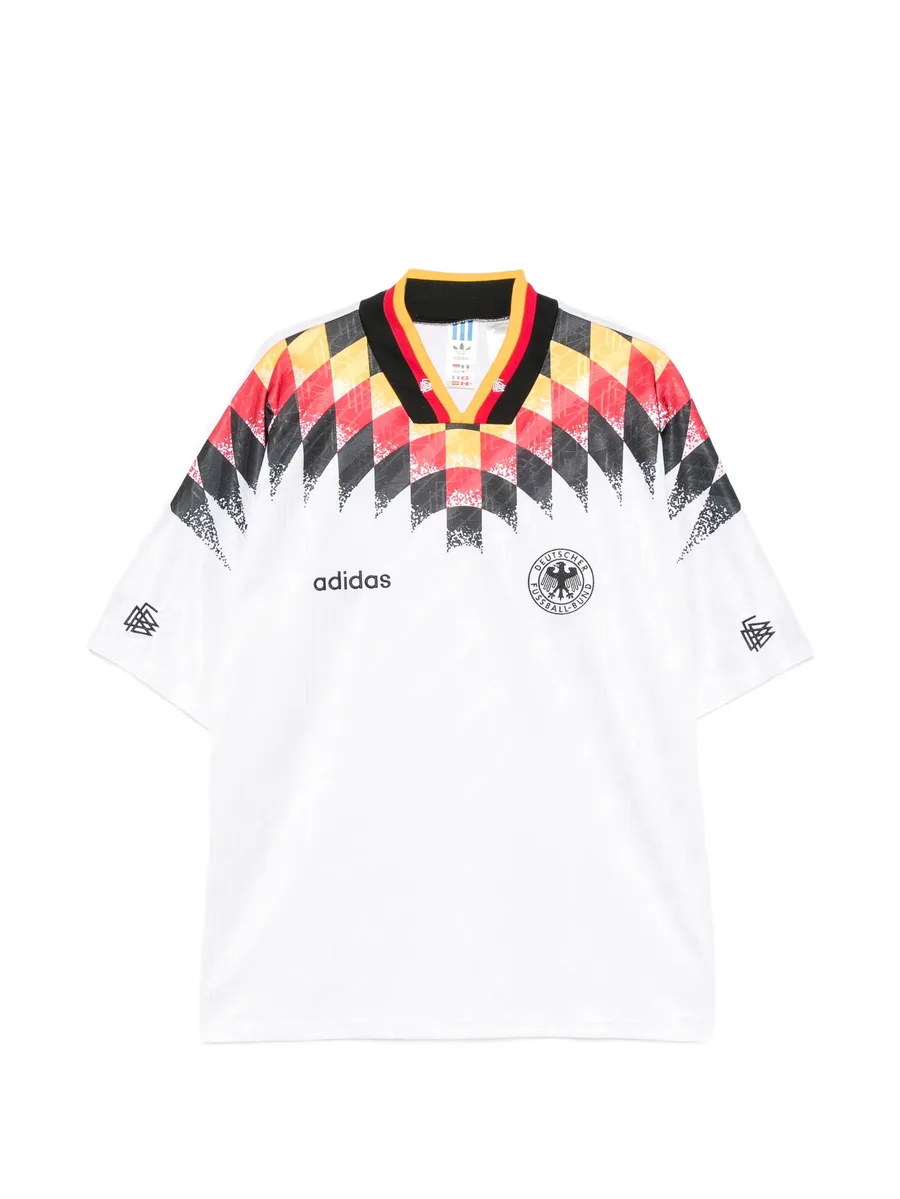 diamond-print V-neck T-shirt 1