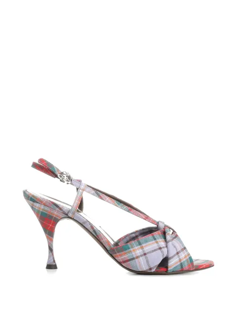 Marilyn plaid knot sandals