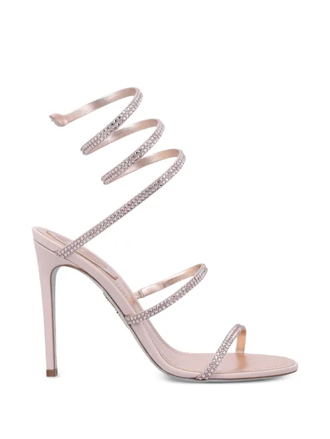 Cleo rhinestone spiral pumps
