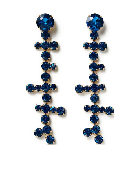 crystal-embellished drop earrings