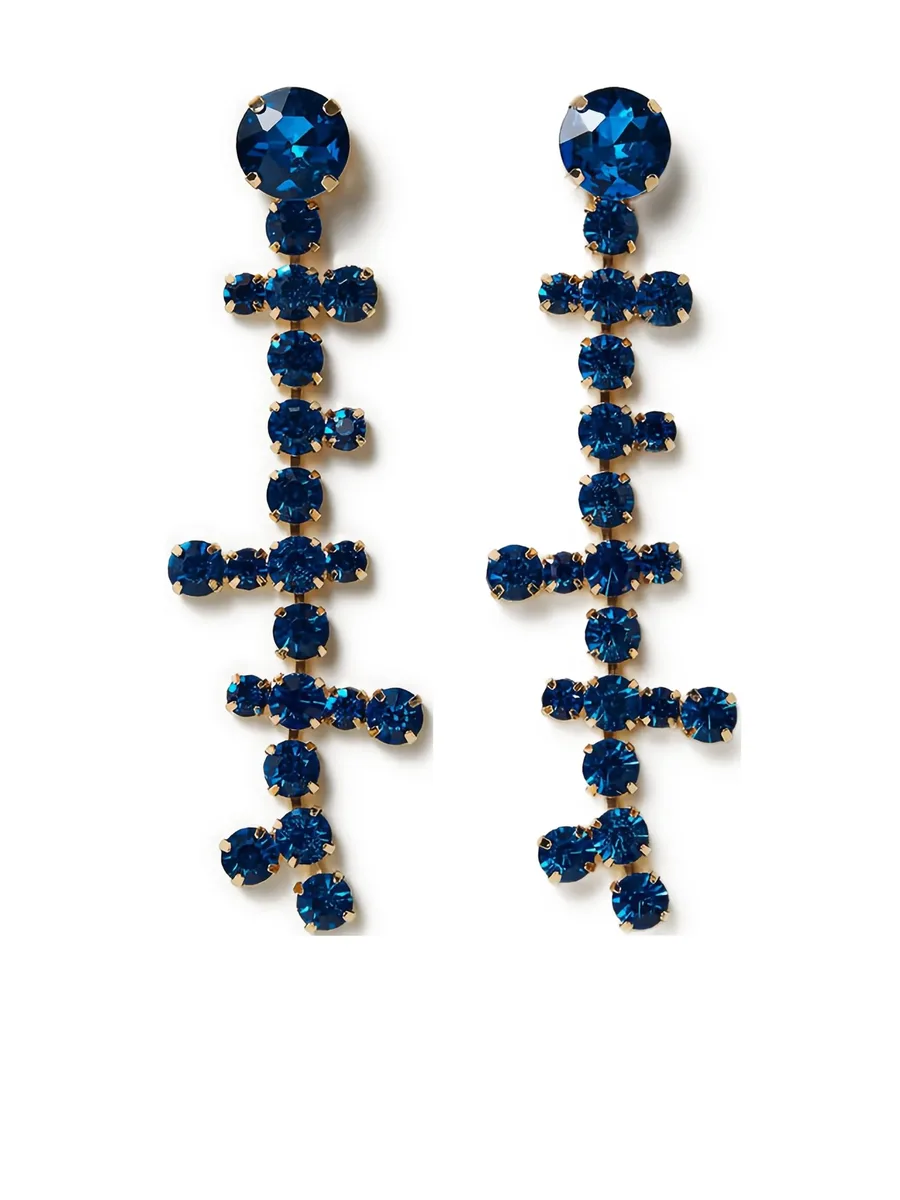 crystal-embellished drop earrings 1