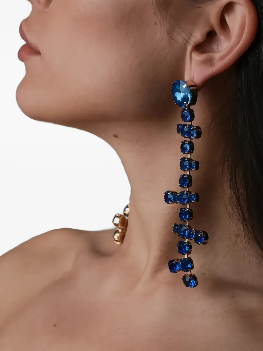 crystal-embellished drop earrings 2