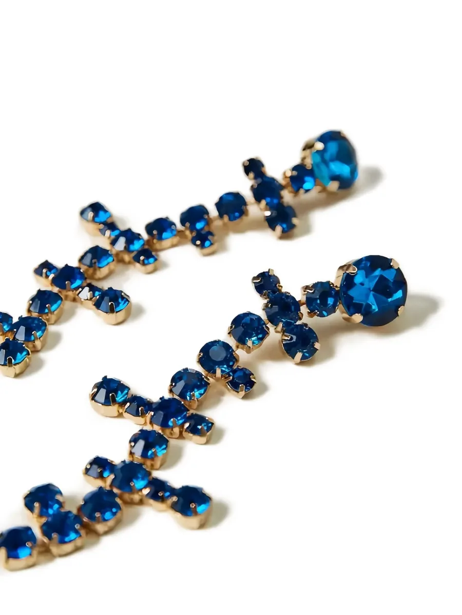 crystal-embellished drop earrings 3