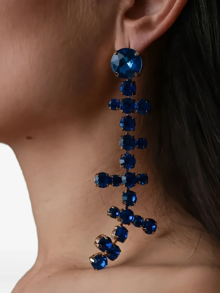 crystal-embellished drop earrings 4