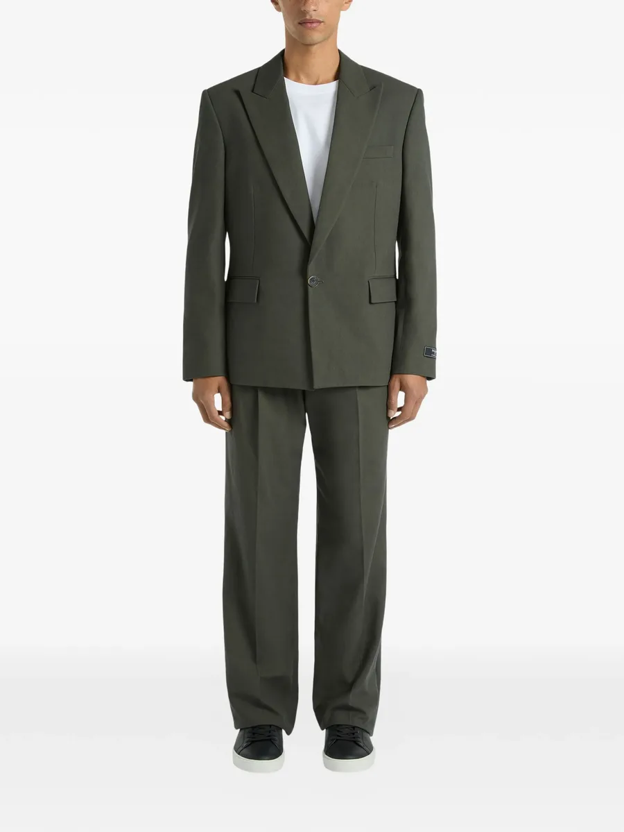 cotton twill 1-button jacket 4
