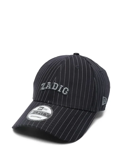 кепка 9FORTY в тонкую полоску с логотипом из коллаборации с New Era
