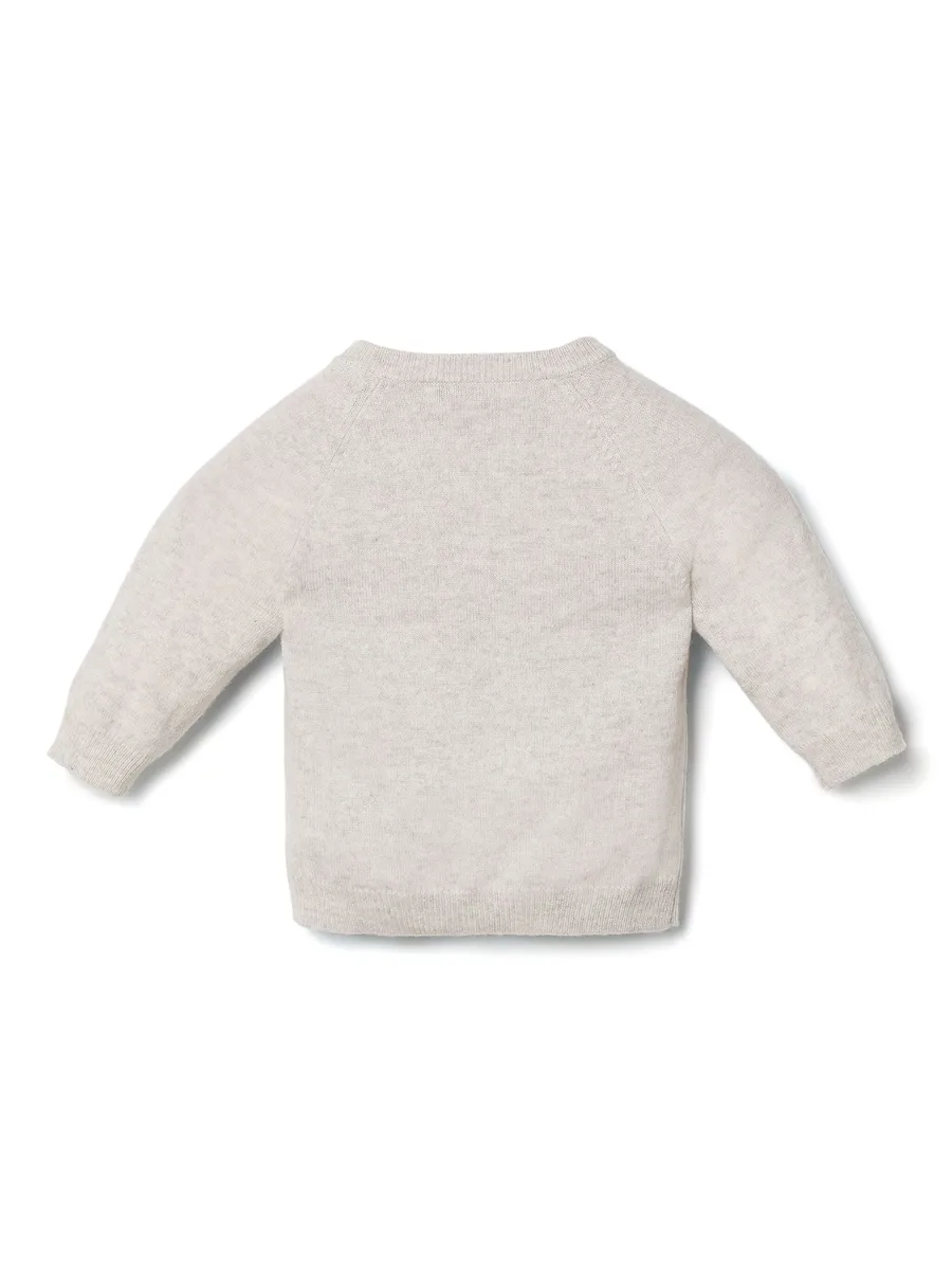 bear-motif cashmere jumper 3