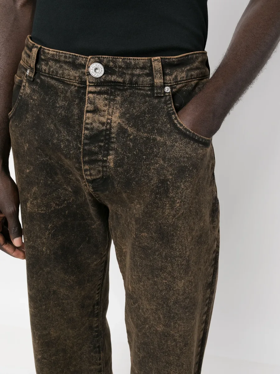 distressed-effect dnim jeans 9