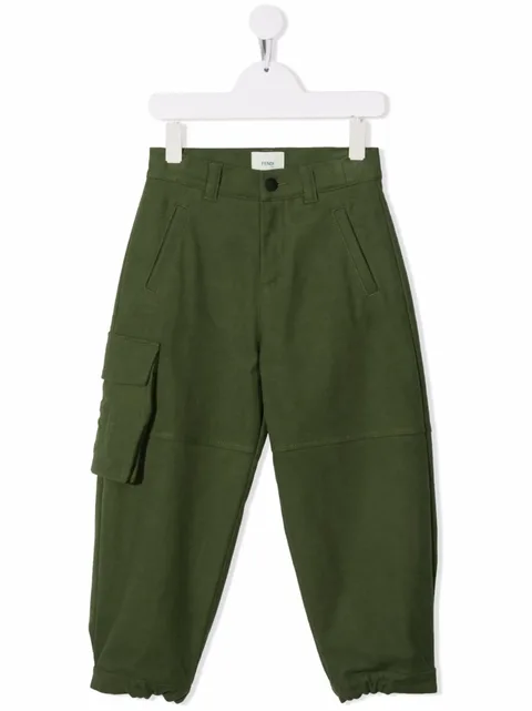 mid-rise slouchy trousers