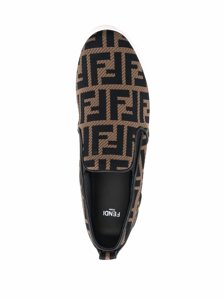 FF-logo slip-on sneakers 7