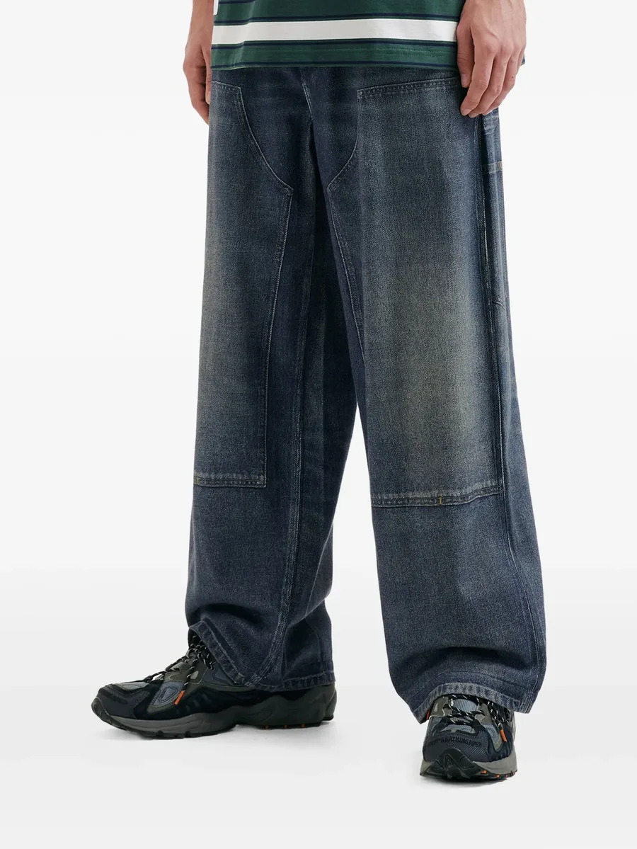 panelled wide jeans 6