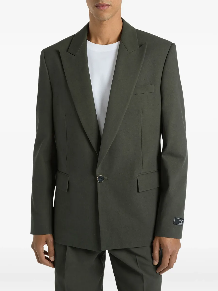 cotton twill 1-button jacket 5