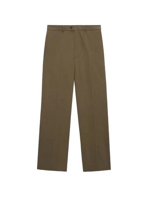 wide-leg button trousers