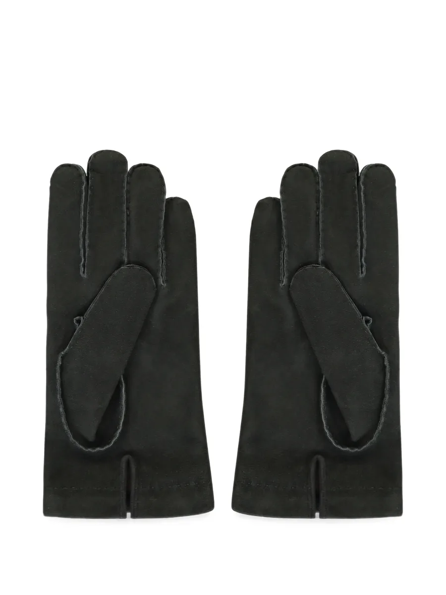suede-finish stitched-detail gloves 2